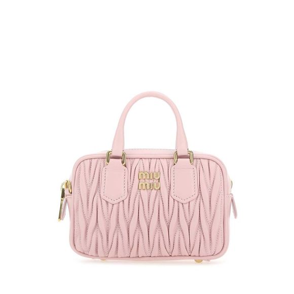 MIU MIU Handbags - MIU MIU Pink Nappa Leather Mini Handbag